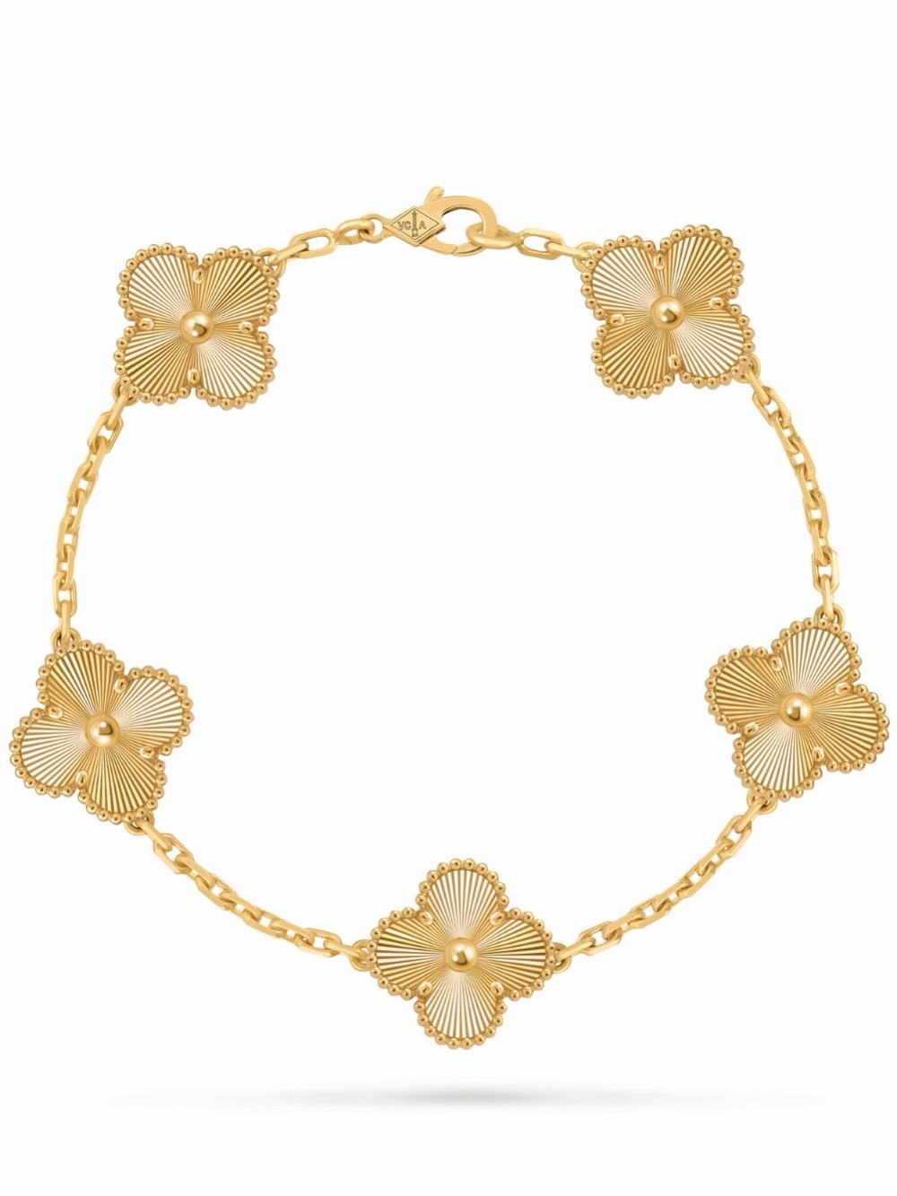 Gold Clover Pendant  Bracelet Luxury Bracelet - Picture 7 of 7